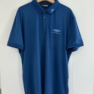 J.Lindeberg Blue Polo Shirt Classic Design